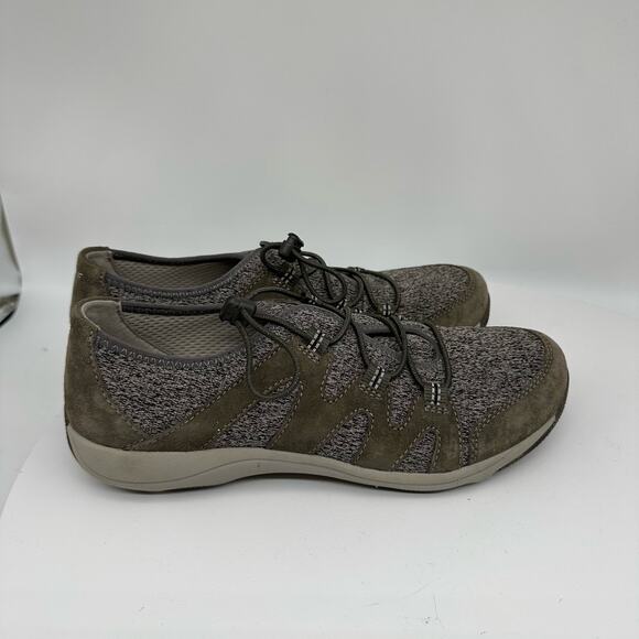 Dansko Holland Brown and Gray Drawstring Slip-On Comfort Sneakers Womens Sz 39 - Picture 2 of 15